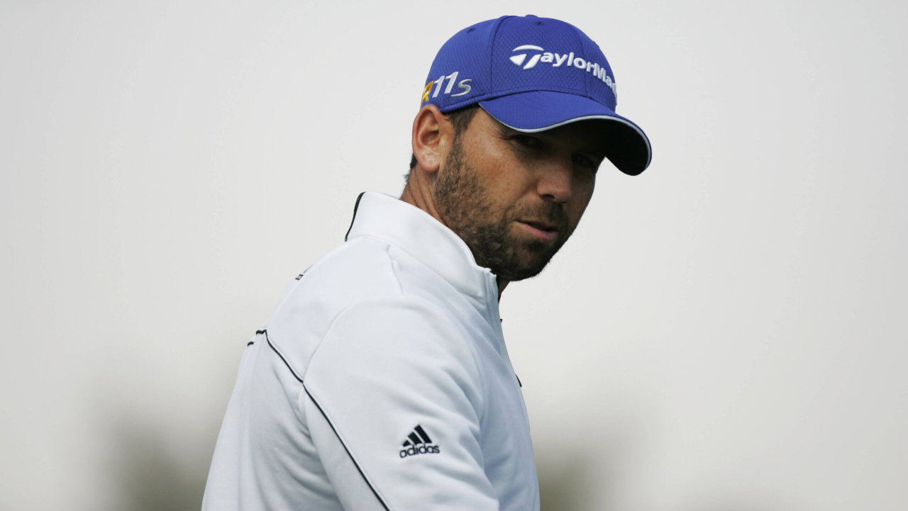 Sergio Garcia during a LIV Golf event