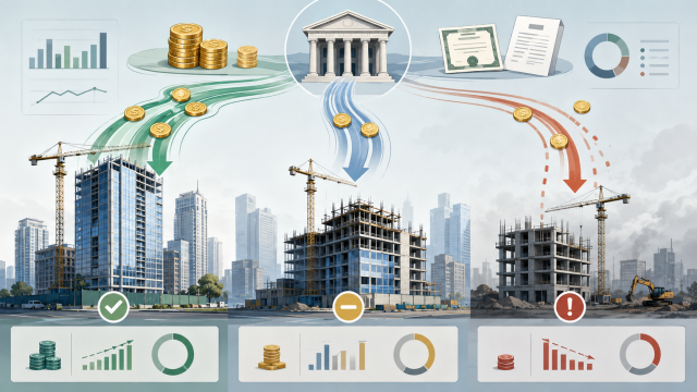 Differentiation of financing costs by credit rating
