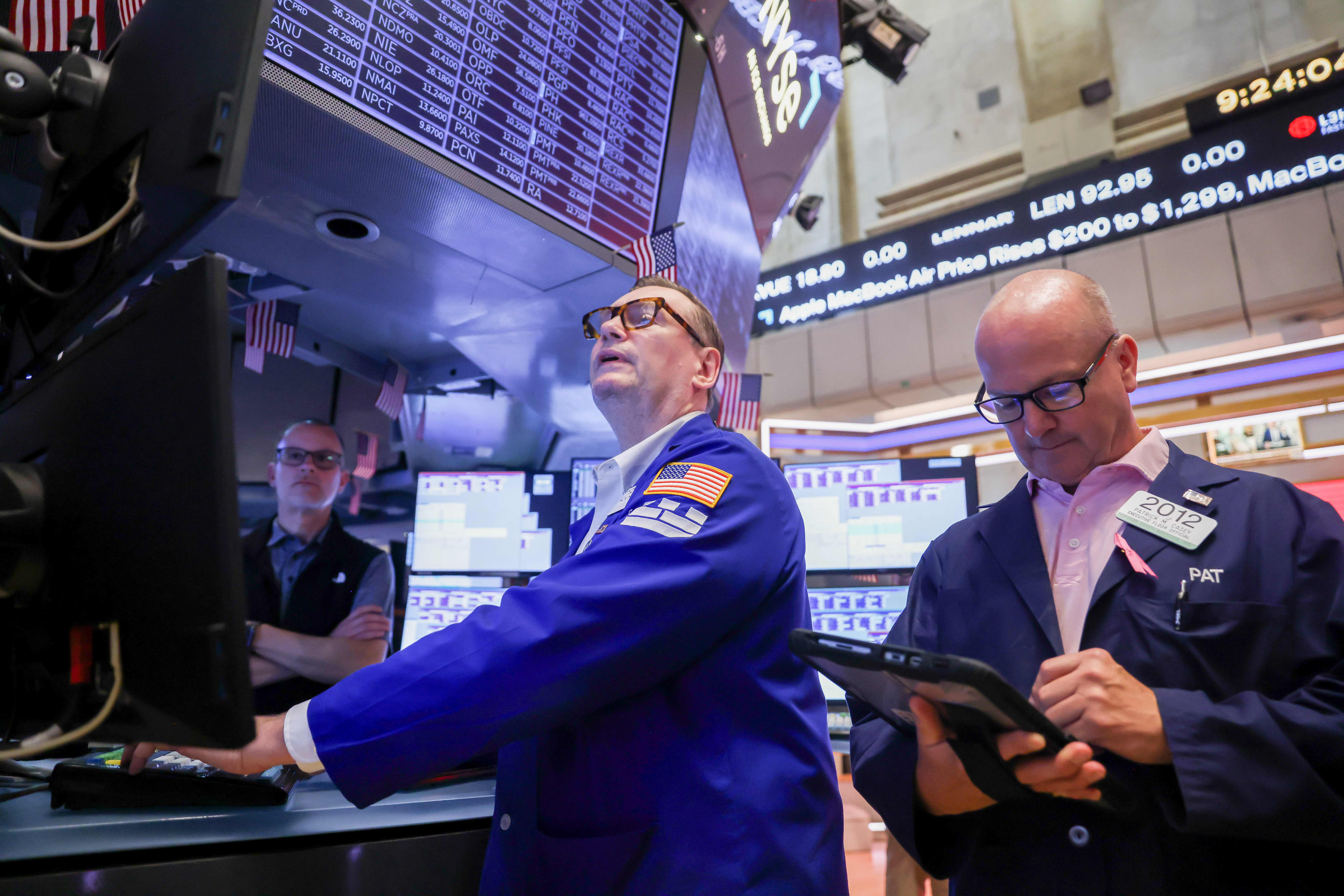 European trading floor activity