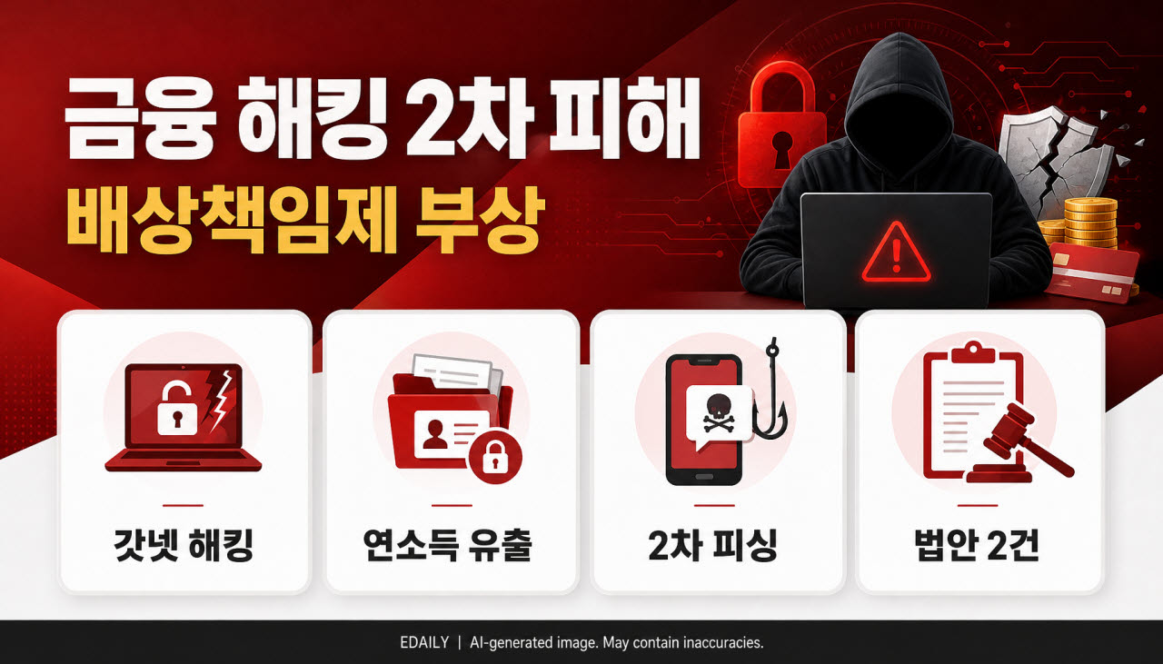 금융권 해킹 관련 뉴스 이미지