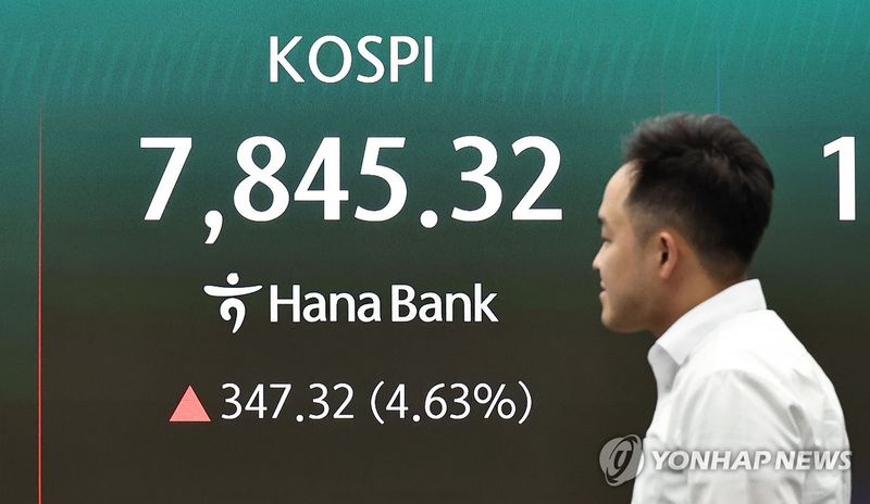 KOSPI semiconductor rally scene