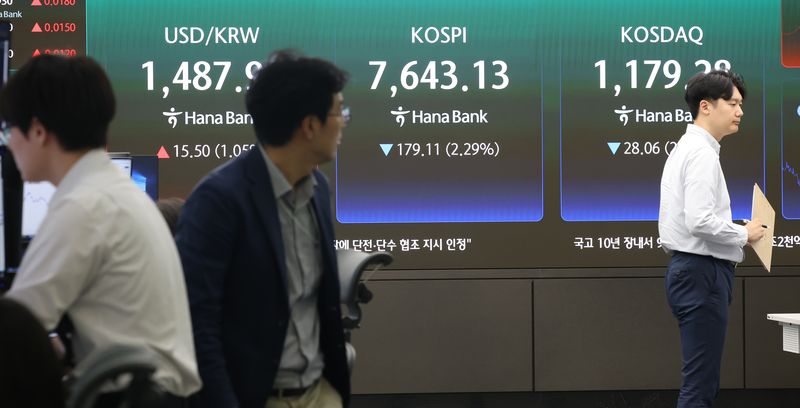 코스피 급락 장면