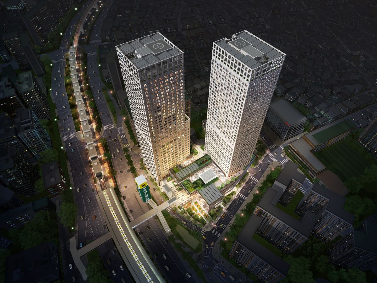 Work-housing proximity specialized complex rendering