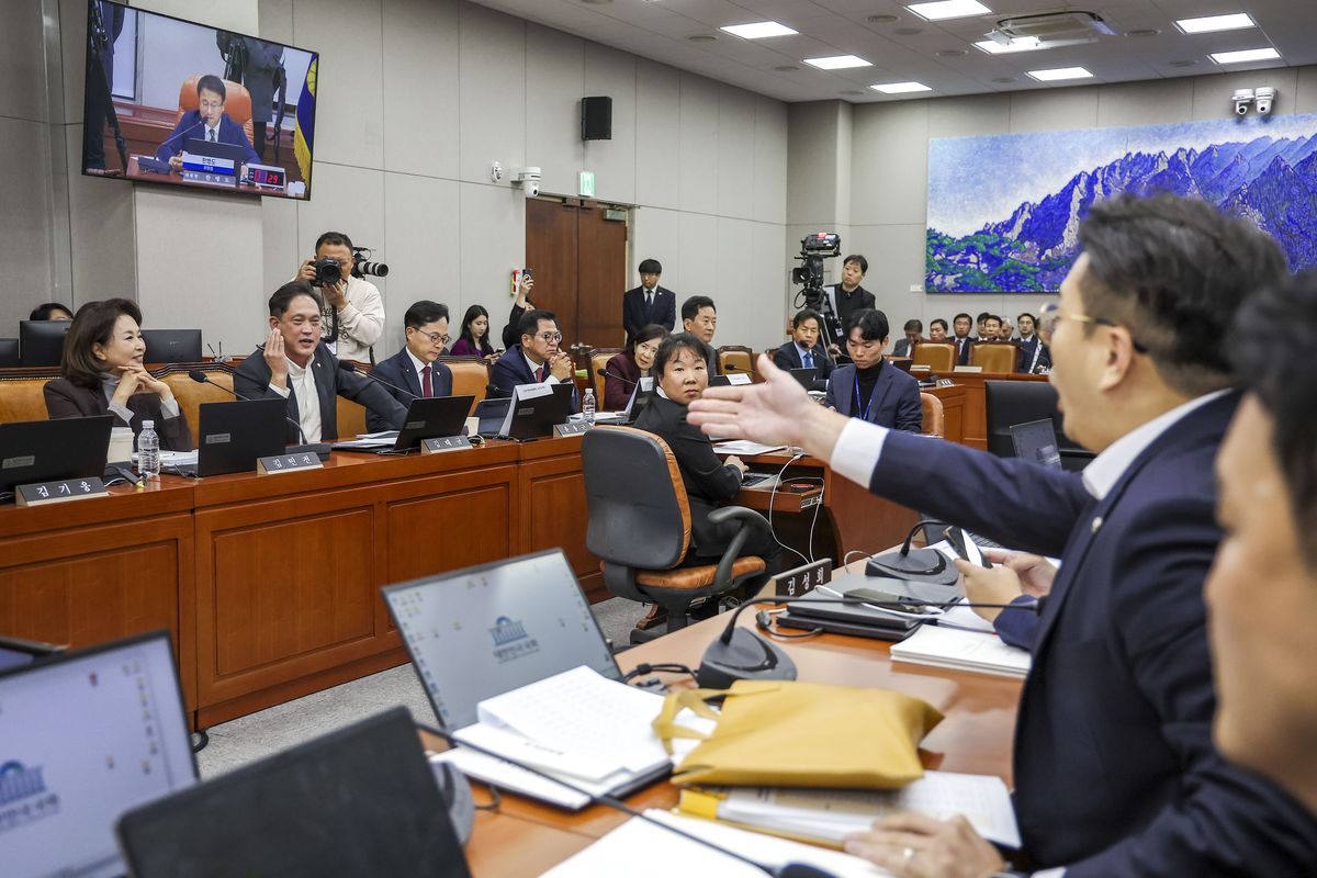 국회 운영위원회 국정감사 현장