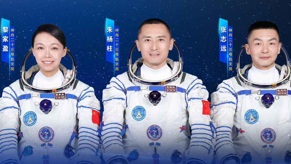 Shenzhou 23 crew members preparing for EVA