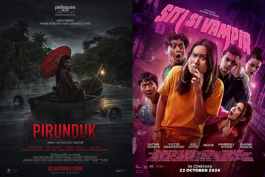 Box office chart showing horror films in top positions