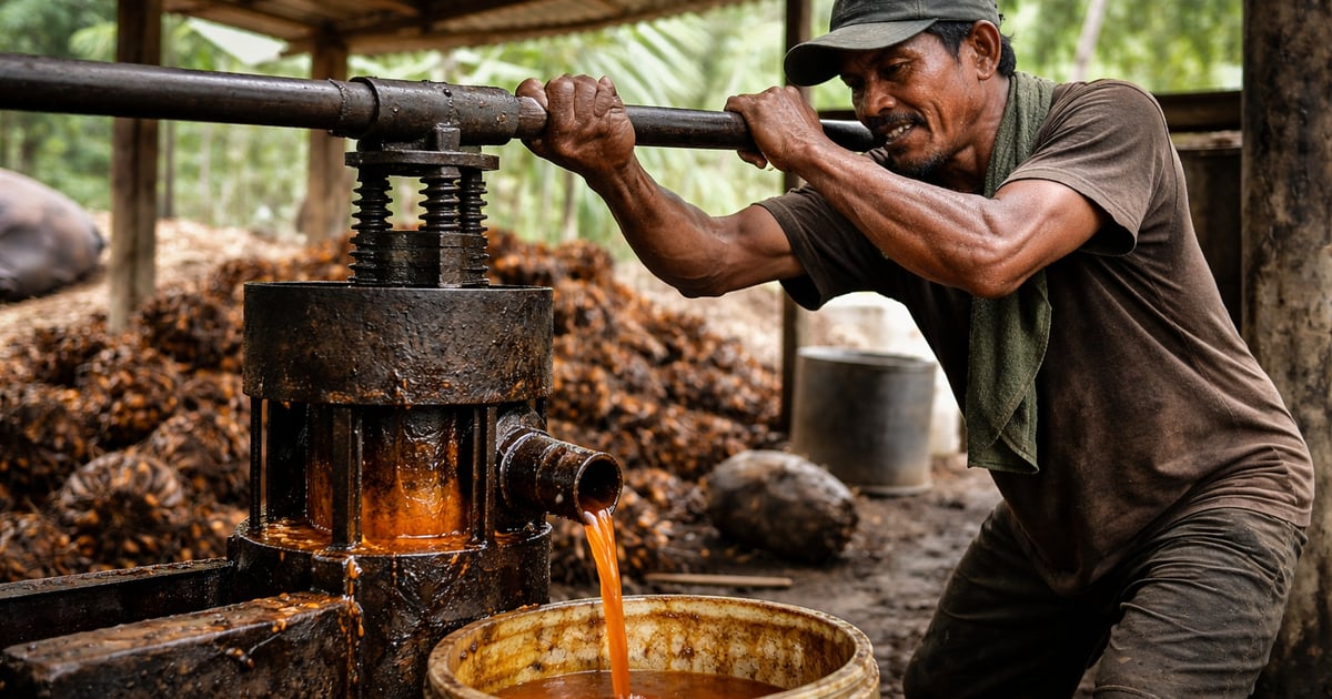 Chart of palm oil price pullback after four-week high