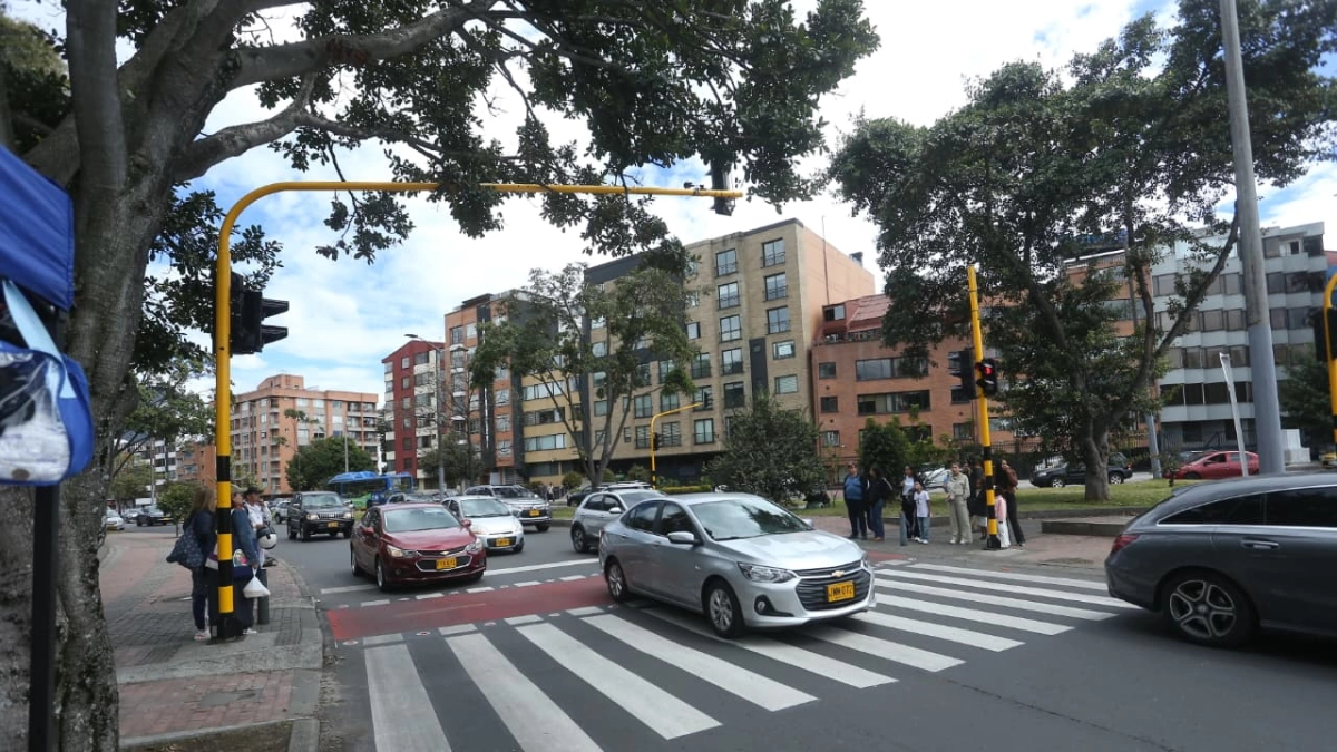 Traffic counts at the Calle 63 interchange in northern Bogotá