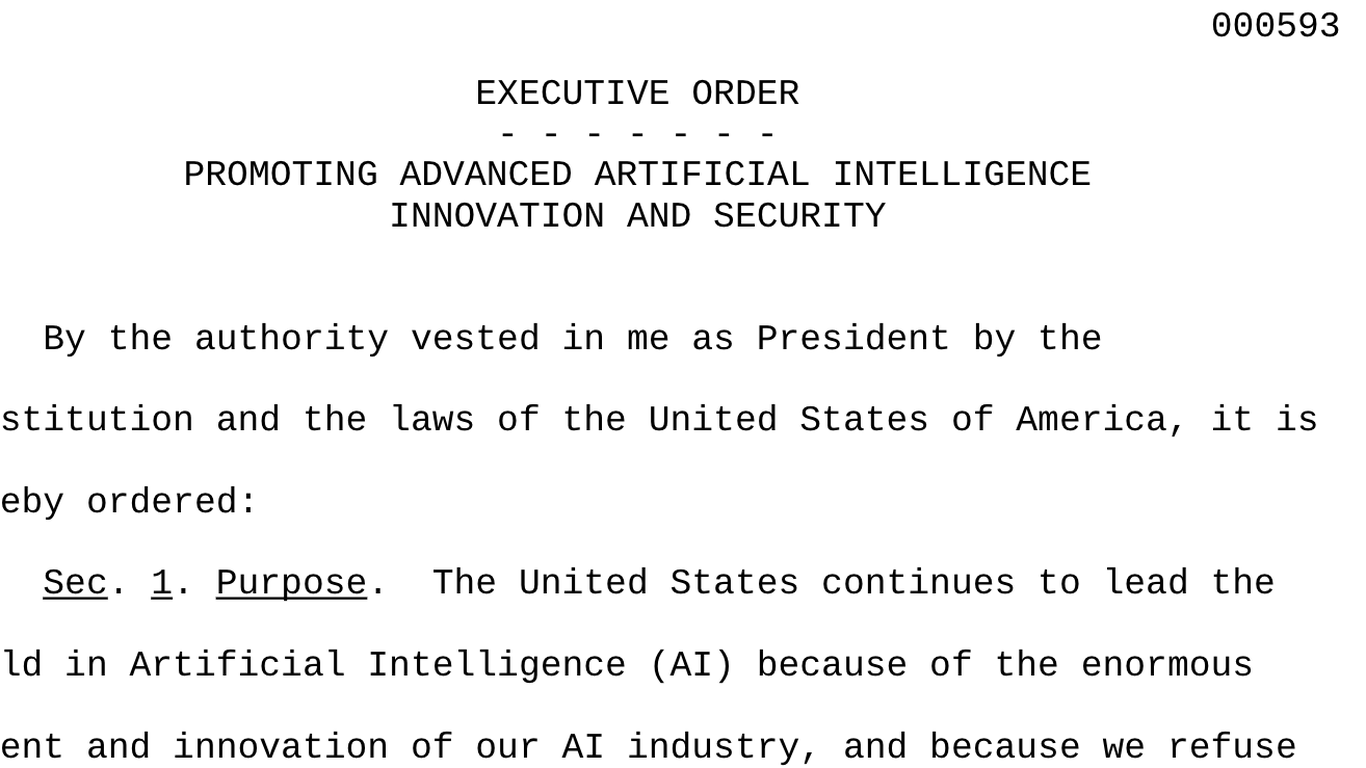 Report on the cancellation of Trump's AI executive order