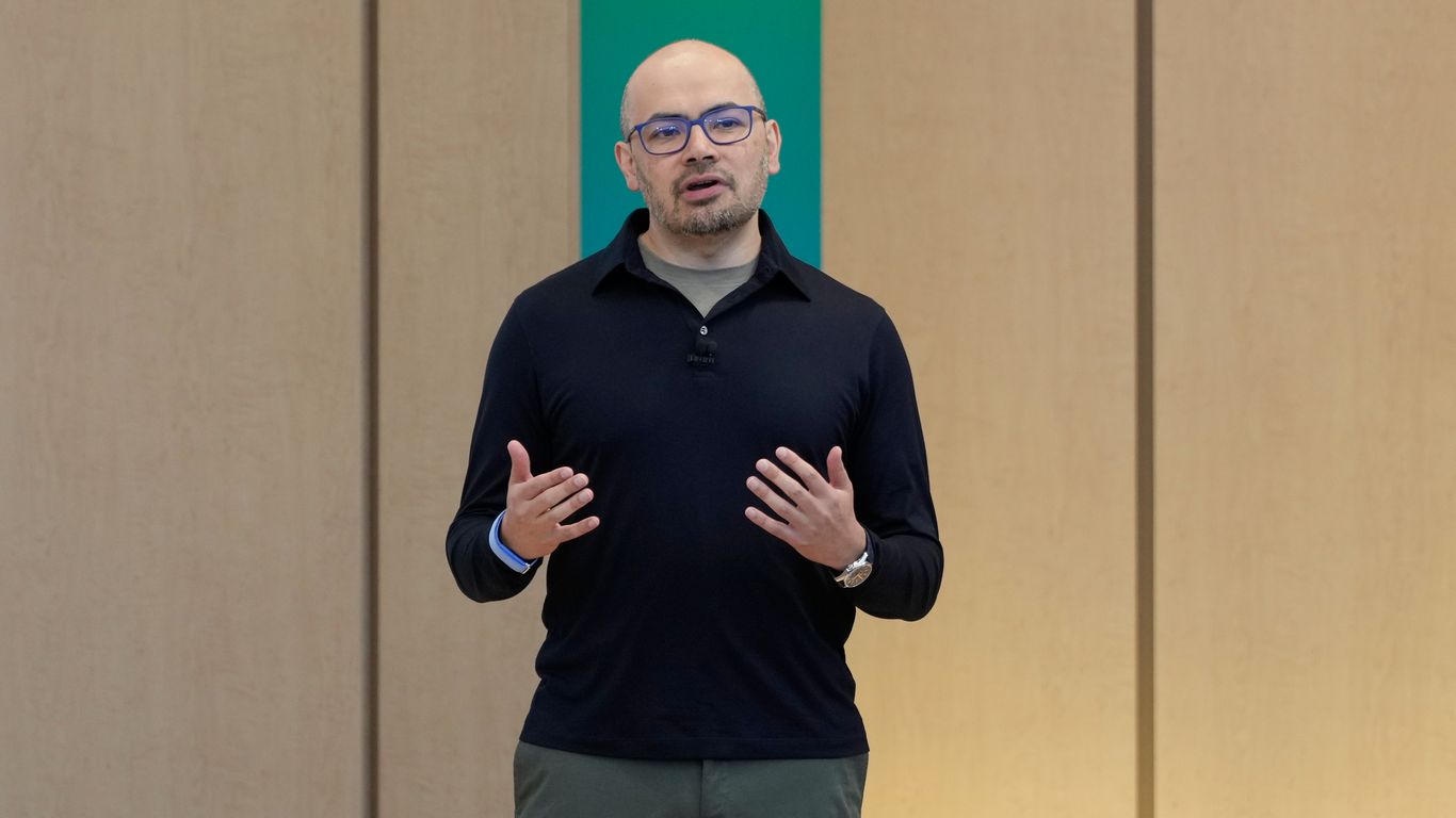Demis Hassabis at conference