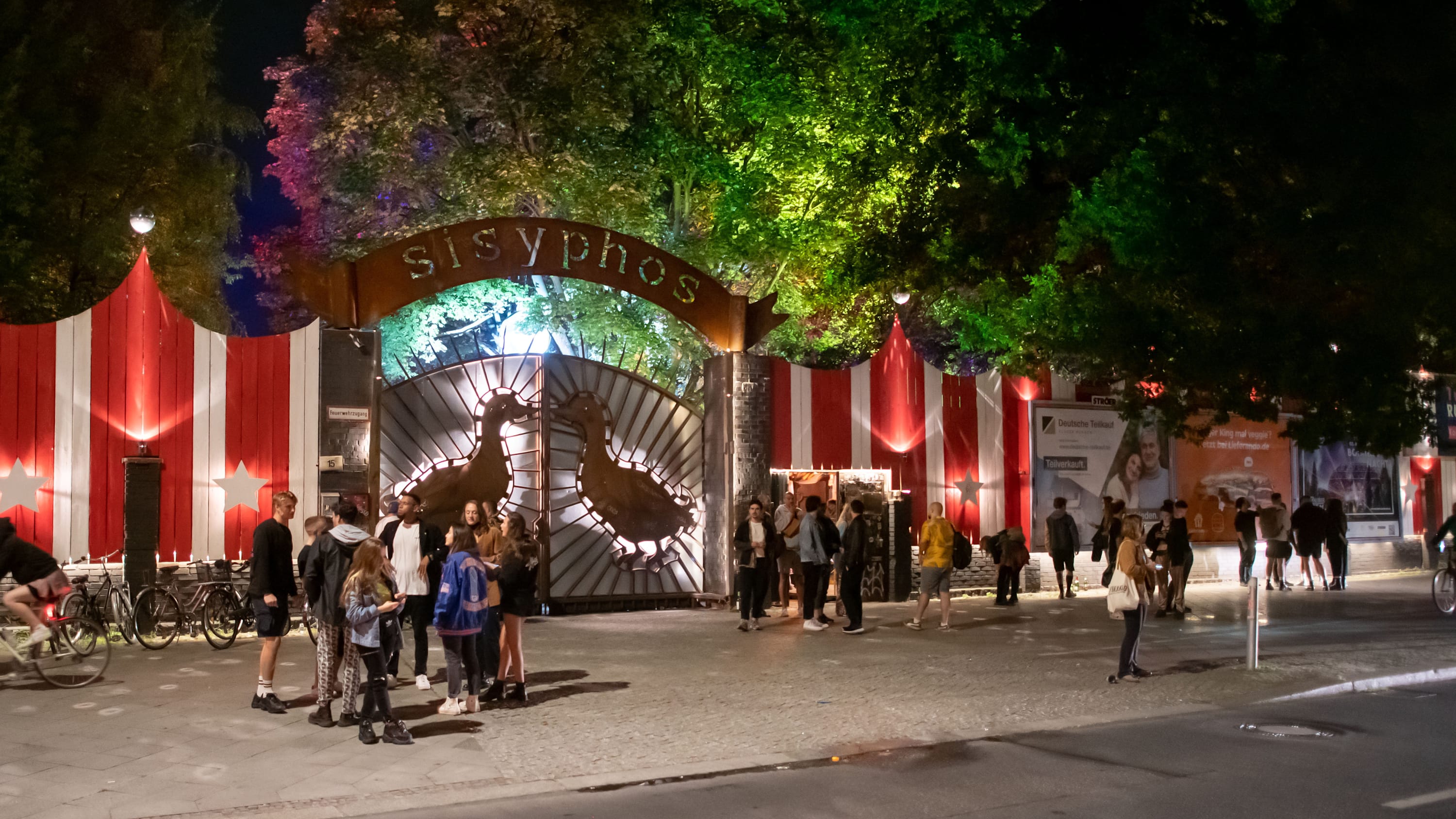 Sisyphos Berlin's outdoor stages and garden atmosphere