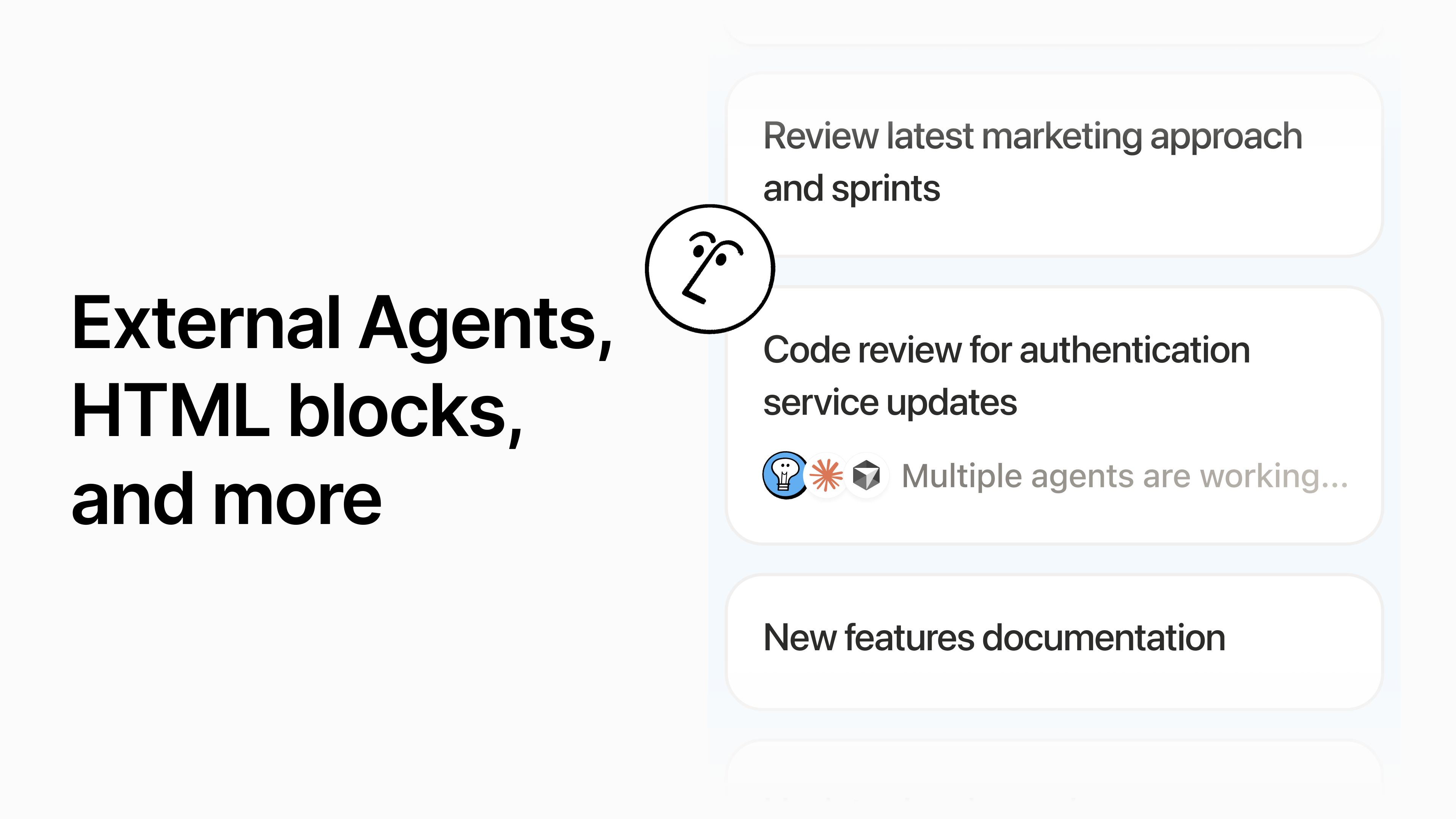 Notion 3.6 header showing external agents feature