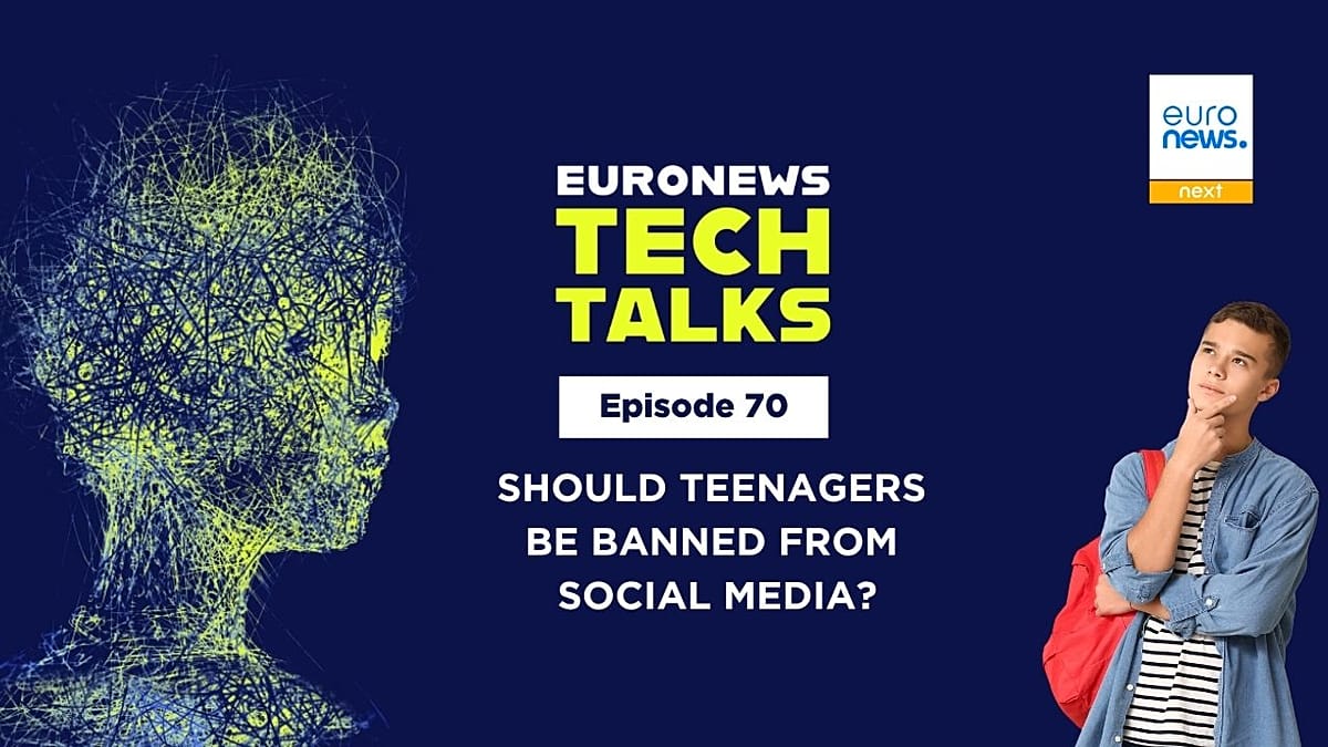 Euronews Tech Talks panel discussion on social media age restrictions for under-16 users