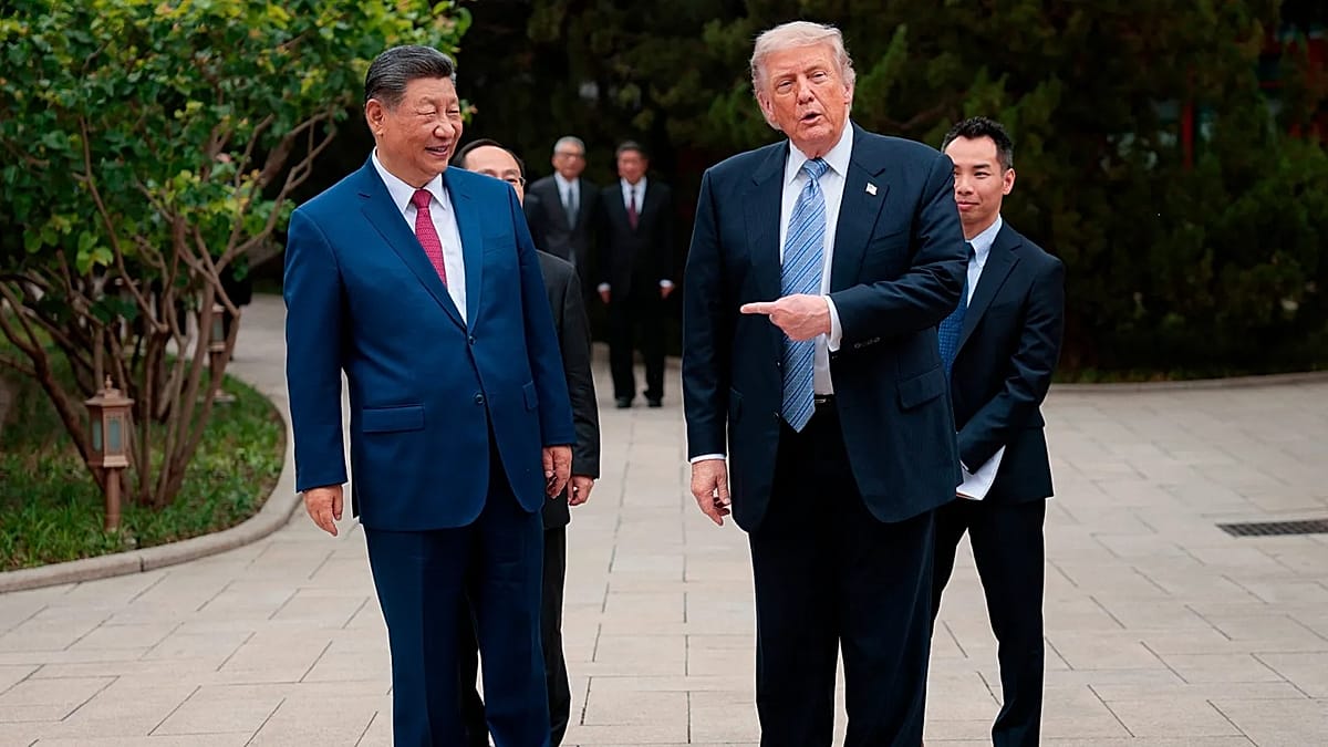 Euronews image on US-China tariff negotiations