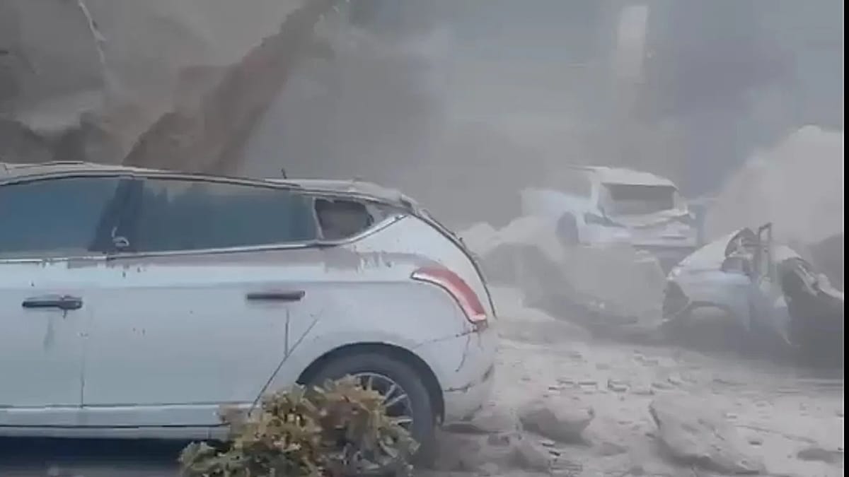 Naples earthquake damage showing affected buildings near the volcanic Phlegraean Fields