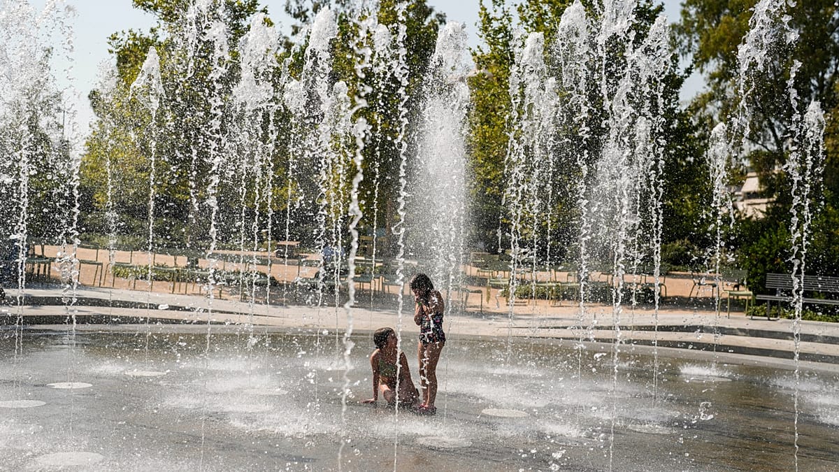 Children exposed to heat stress