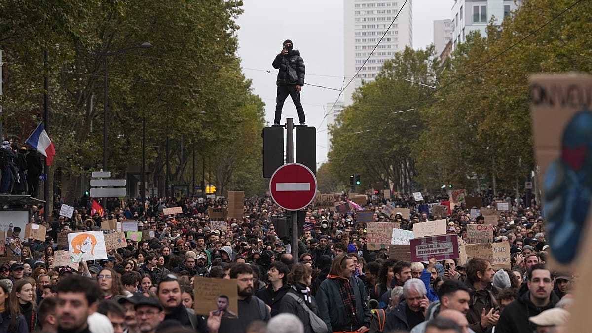 Europe Protests Map