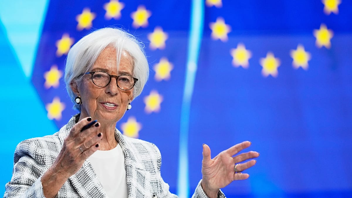 ECB President Christine Lagarde announces early exit