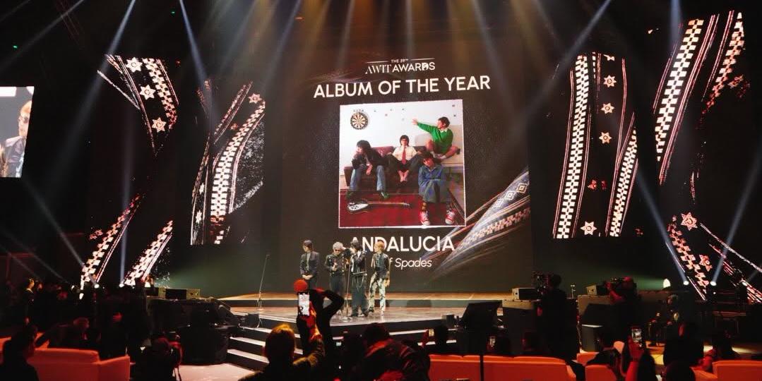IV OF SPADES performing at the Awit Awards 2026