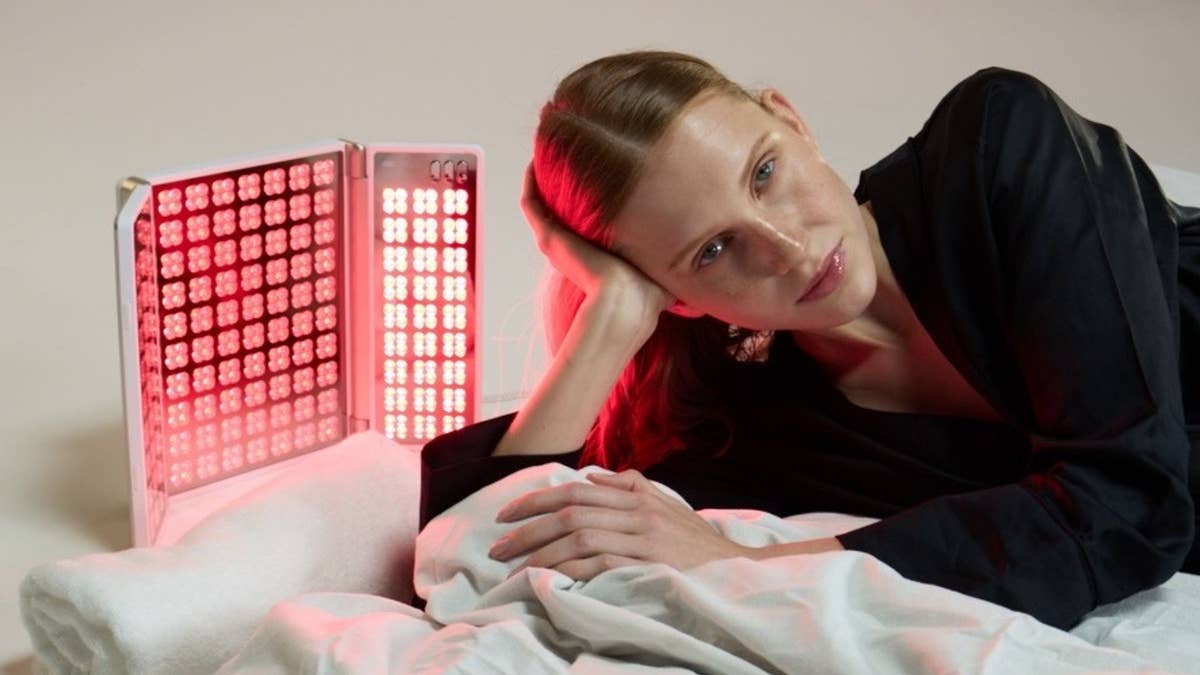 LED light therapy panel for face and neck rejuvenation