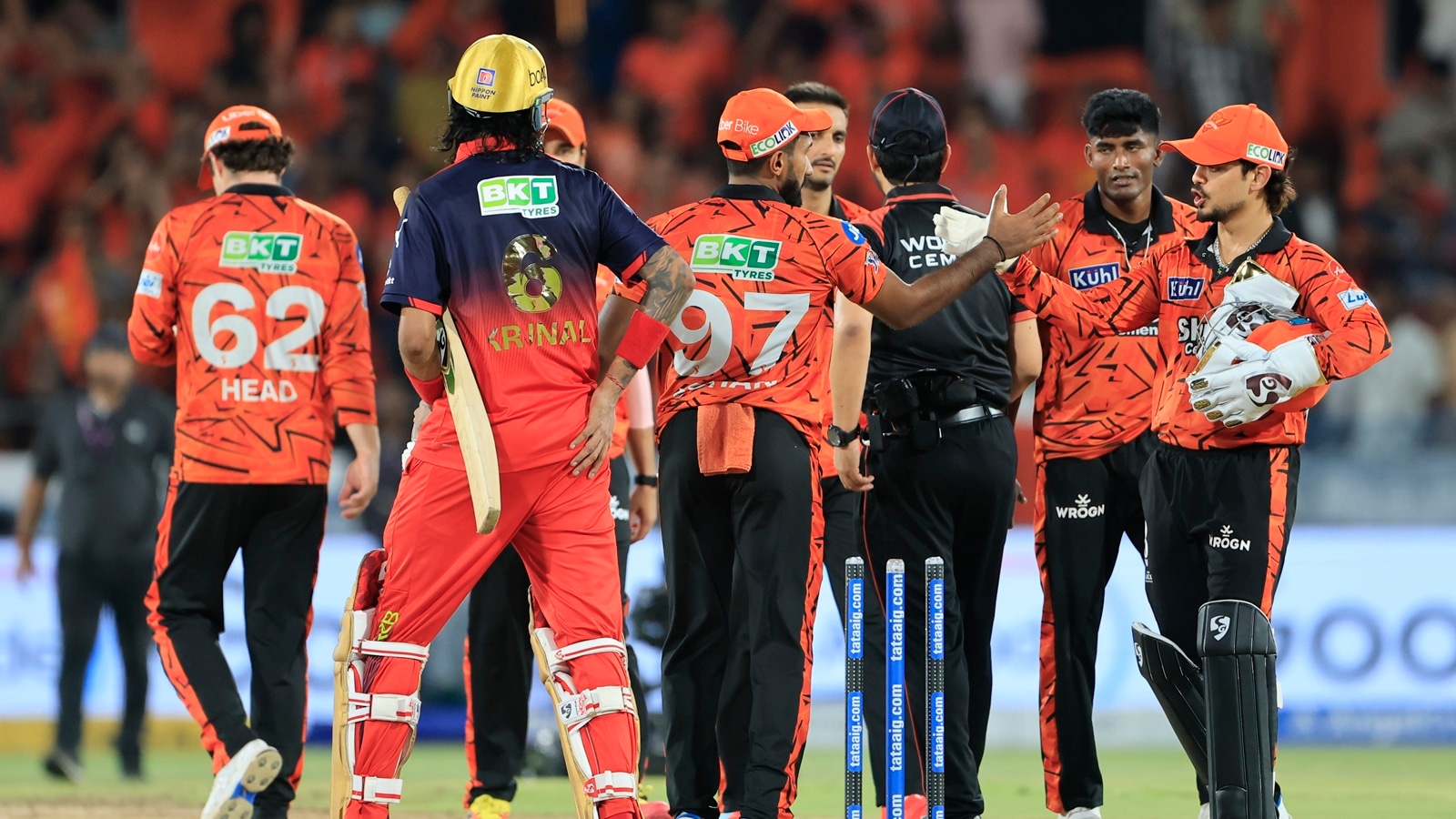 SRH vs RCB IPL 2026 match action