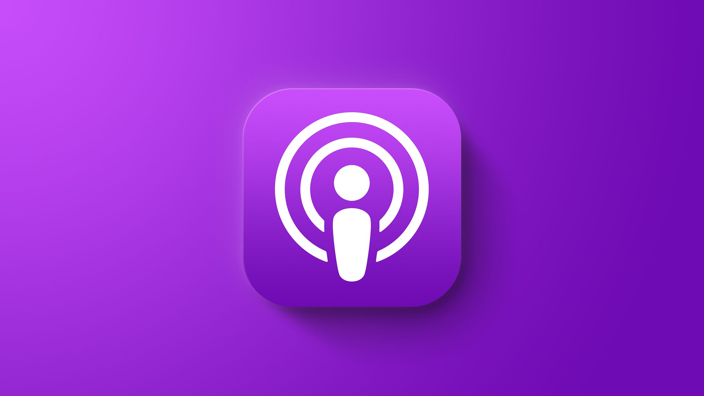 Apple Podcasts on screen