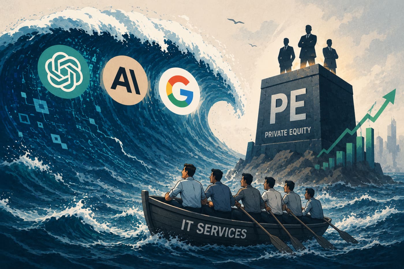 AI services and Indian IT sector face competitive disruption as OpenAI, Anthropic, and Google deepen enterprise partnerships