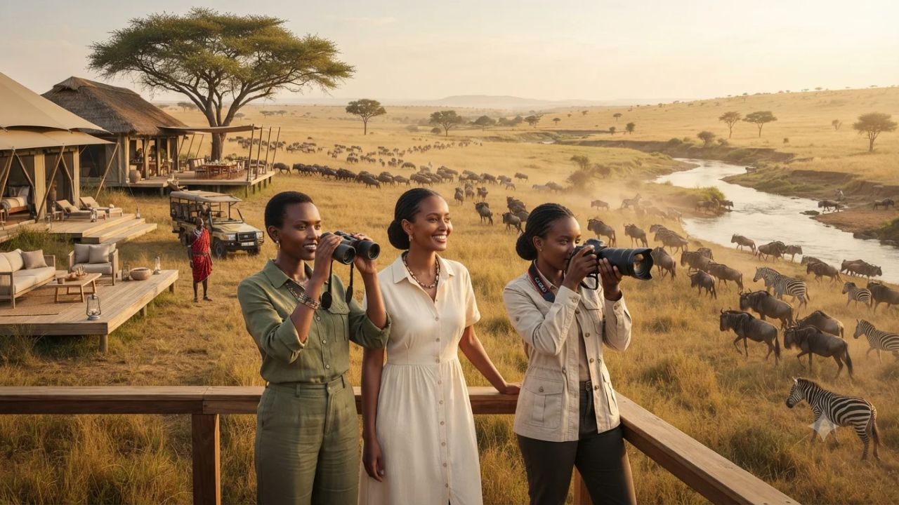 Luxury safari camp in Maasai Mara