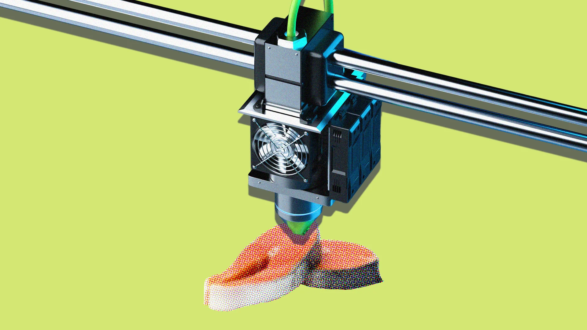 3D-printed plant-based meat products