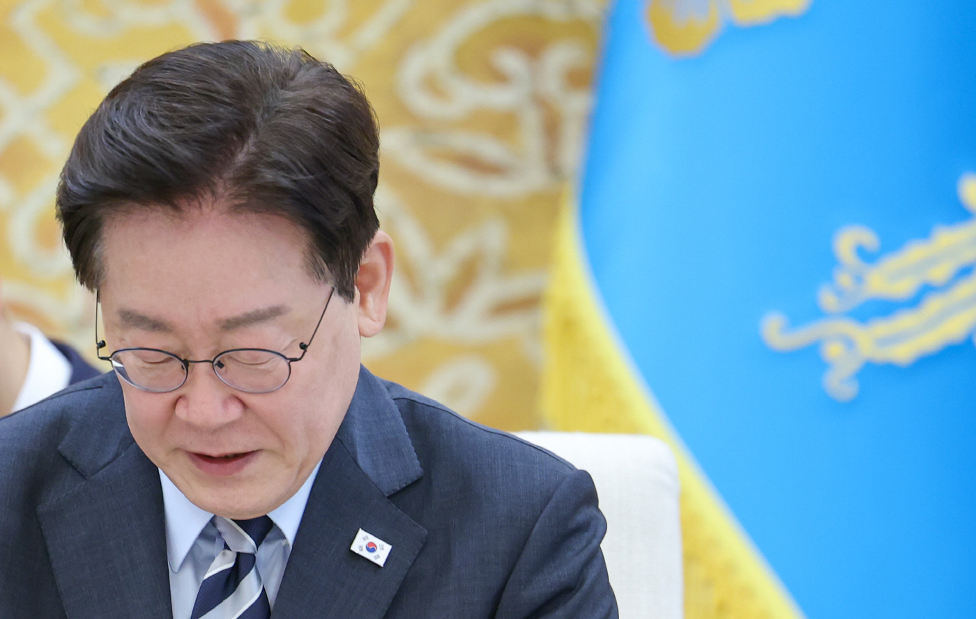이재명 대통령 기자회견 관련 이미지