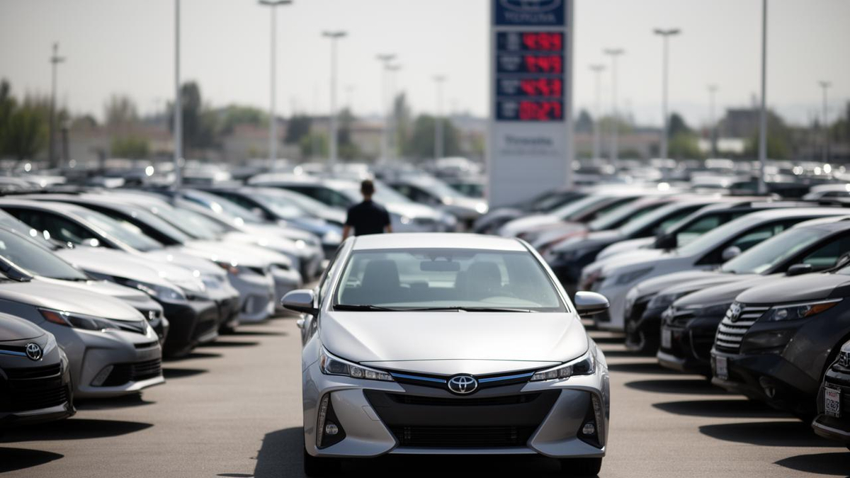 Market-share benchmark comparing Toyota's ascent versus GM in Q3 2026