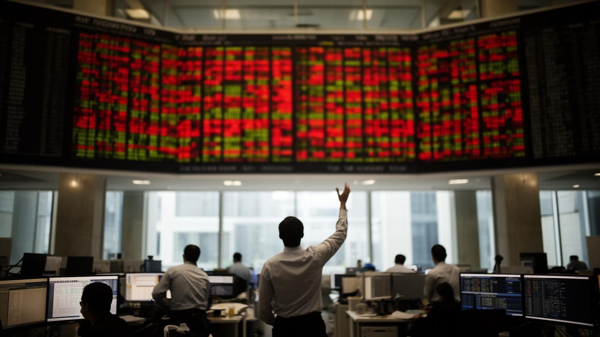 Illustration of the Indonesian stock market decline