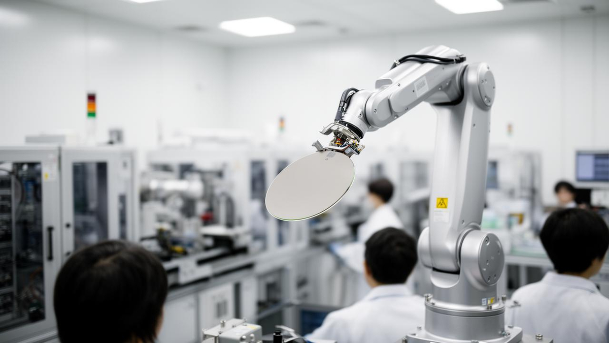 TSMC fabrication facility in Taiwan with advanced semiconductor manufacturing equipment