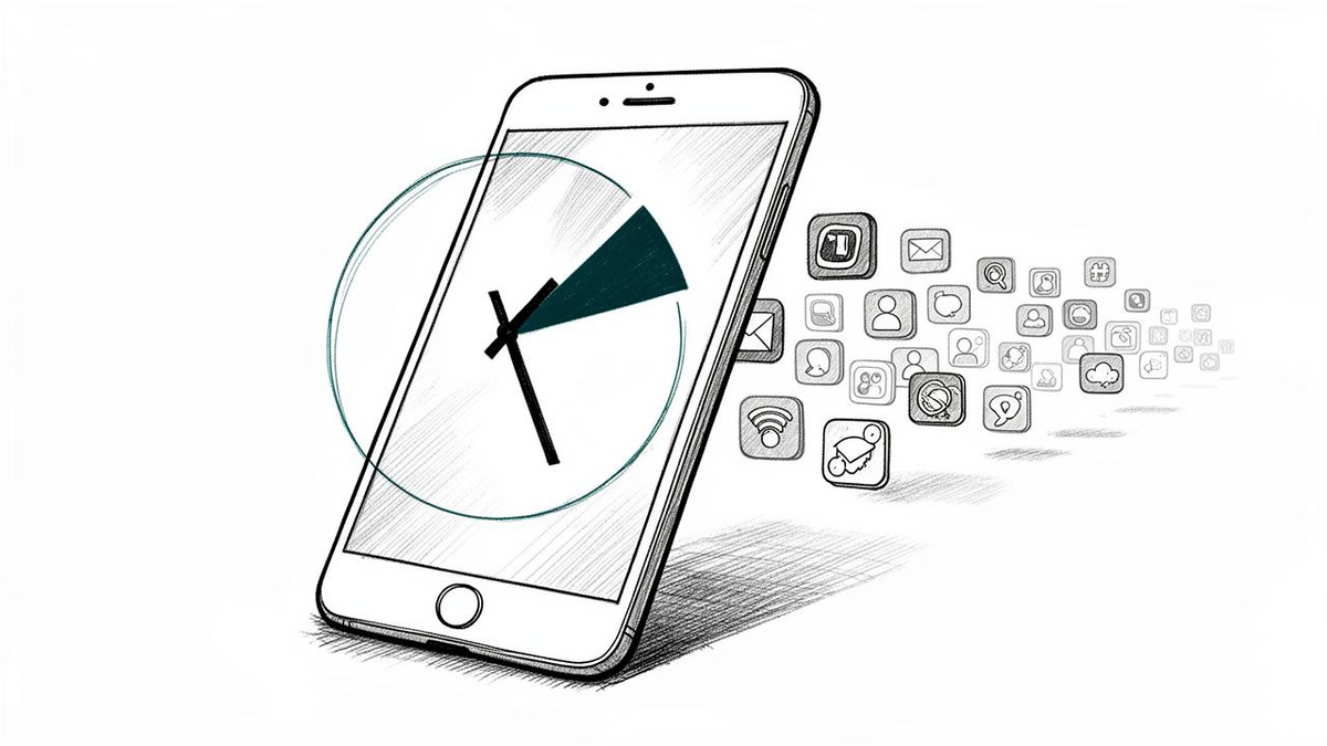 Chart comparing Douyin and WeChat usage time