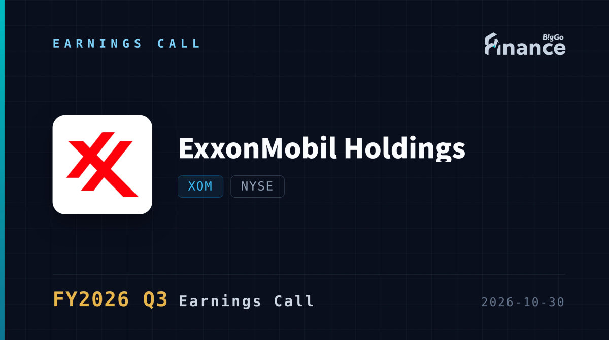 ExxonMobil Earnings Card