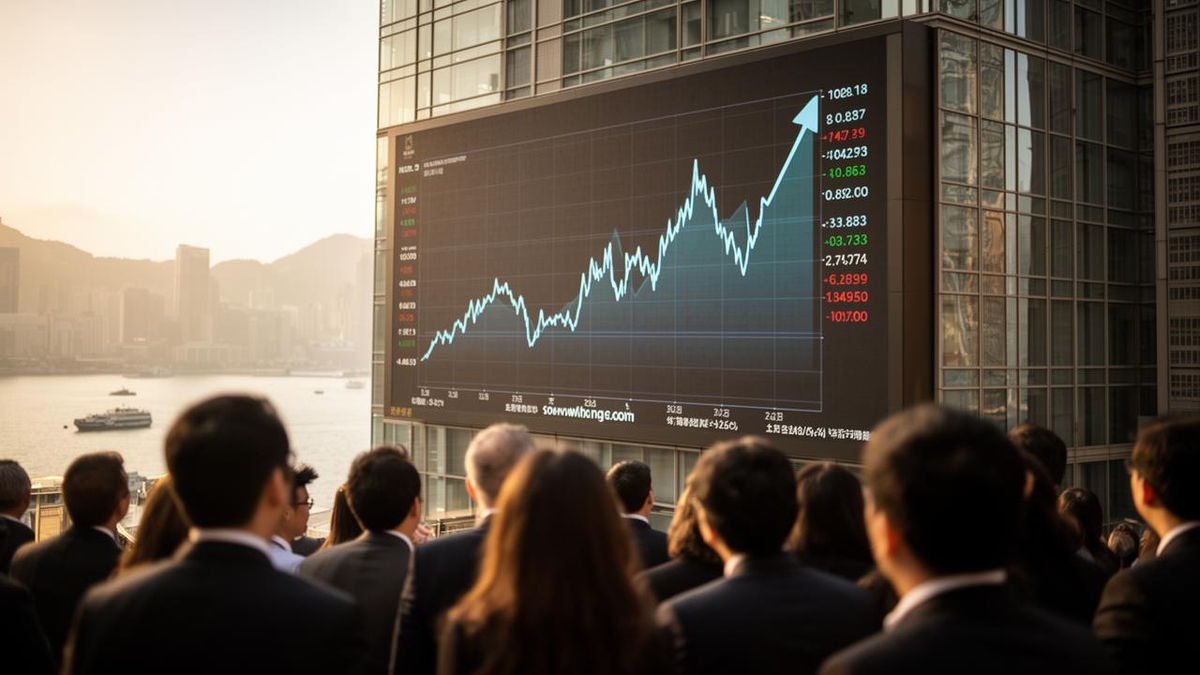 Graph showing Hong Kong IPO fundraising trends