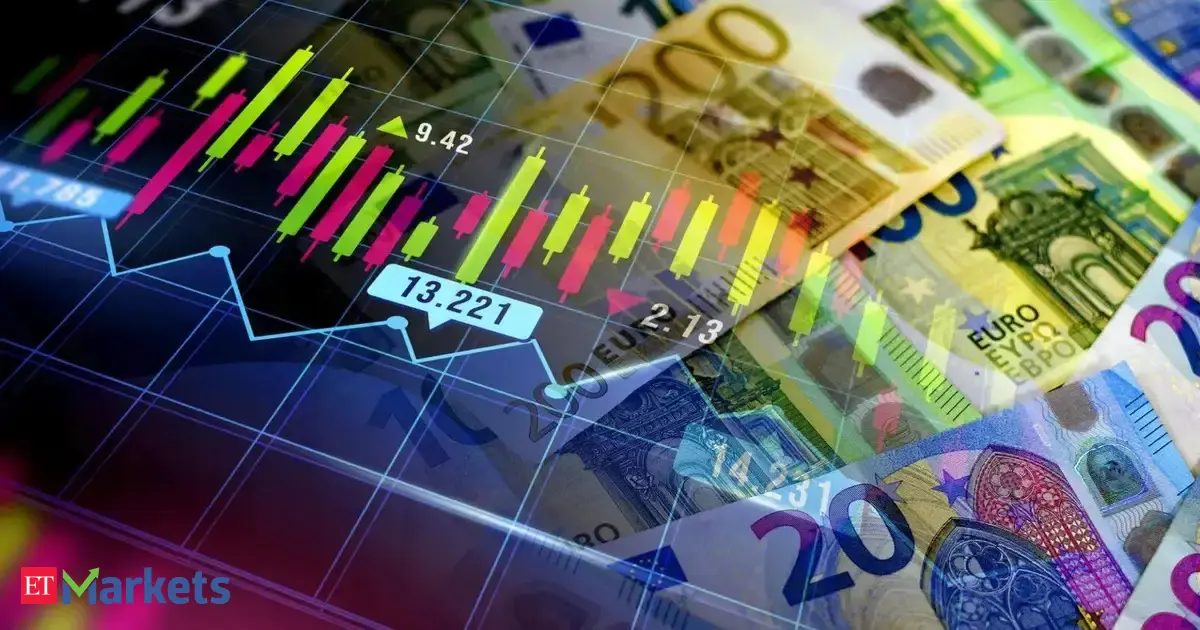 Chart showing eurozone inflation trends surpassing ECB target rates