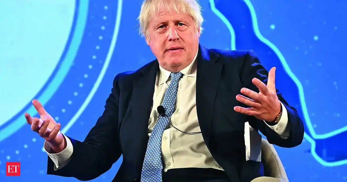Boris Johnson speaks at ET WLF 2026