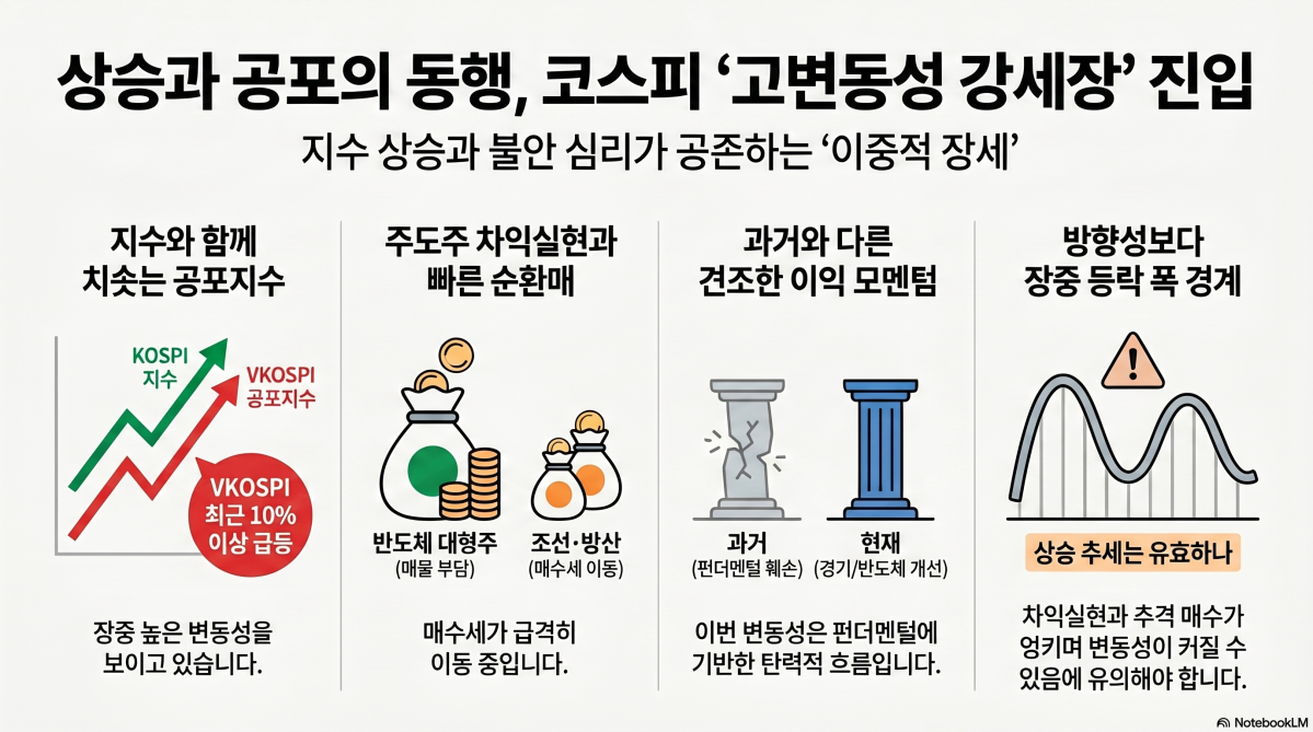 Etoday report on KOSPI bullish trend and VKOSPI rebound