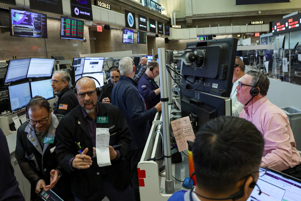 View of the New York Stock Exchange (NYSE)