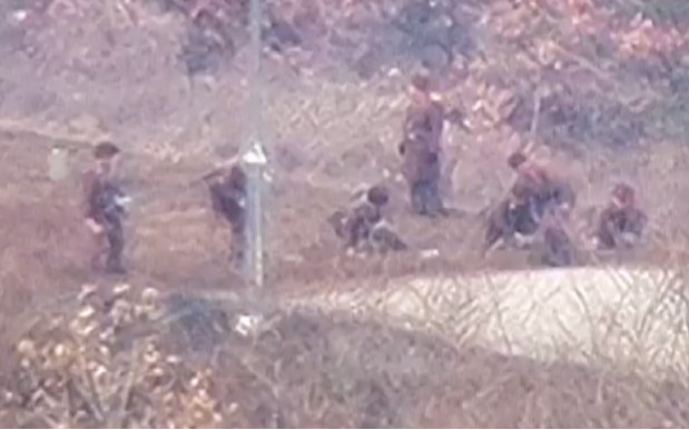 국방부 위문 장면