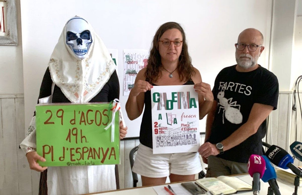 Protesters in Palma de Mallorca