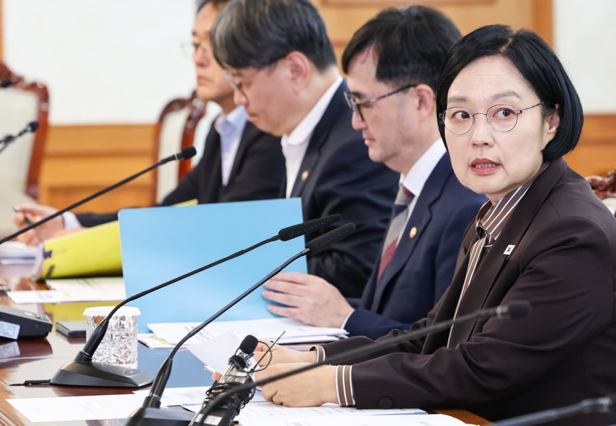 한성숙 총리 회의 주재 사진