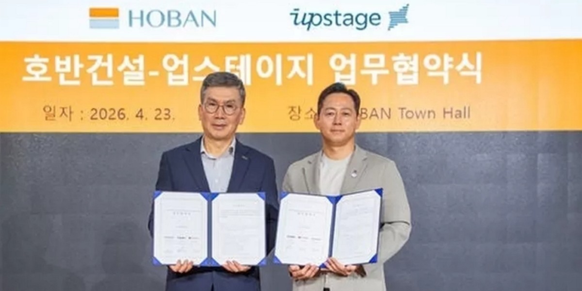 Hoban Construction-Upstage AI platform partnership