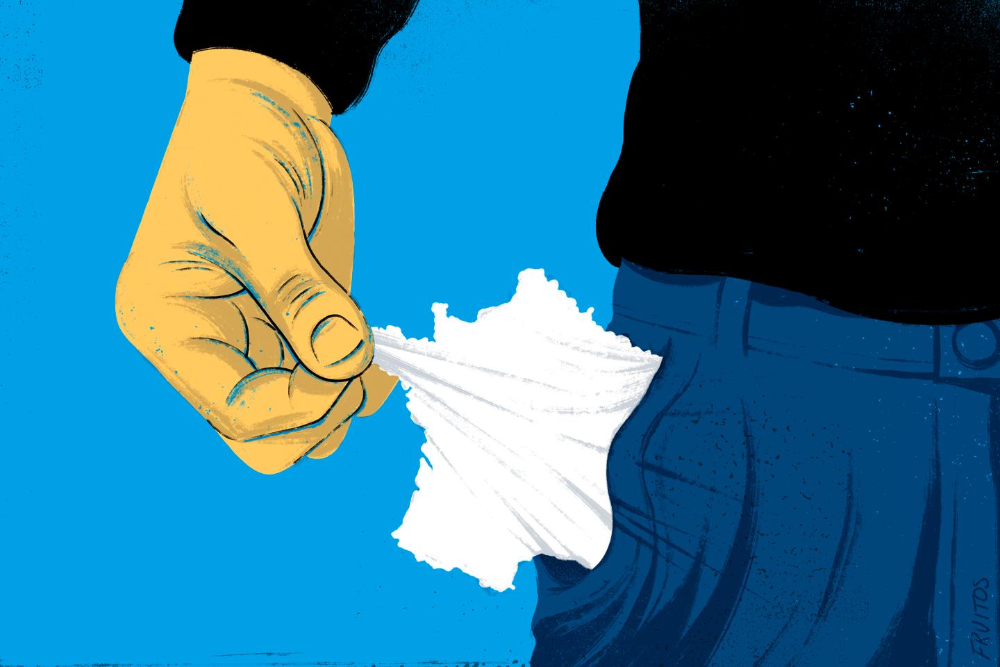 Photo illustrating the difficult economic situation in France