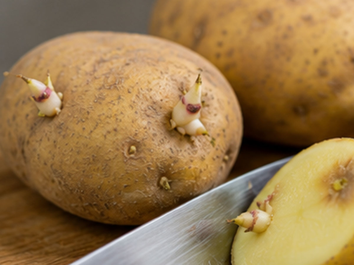 Potato sprout cleaning hack