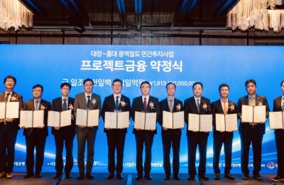 Woori Bank financial signing ceremony