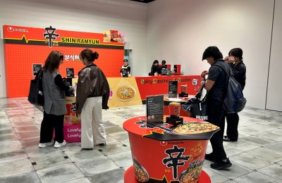 Musinsa and Nongshim partnership visual