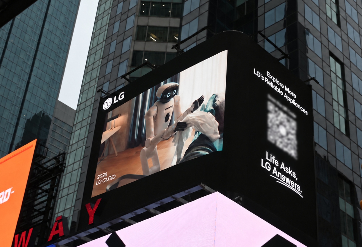 LG Electronics Times Square billboard campaign