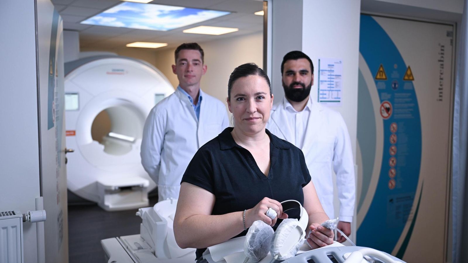 Author testing a whole-body MRI